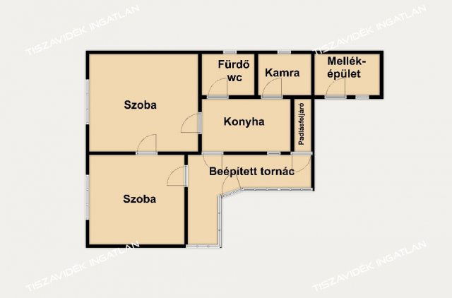 Eladó családi ház, Kőteleken, Petőfi úton 5.99 M Ft, 2 szobás