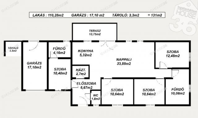 Eladó családi ház, Kecskeméten 124.9 M Ft, 5 szobás