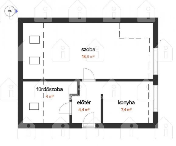 Eladó téglalakás, Bátonyterenyén 26.4 M Ft, 1 szobás