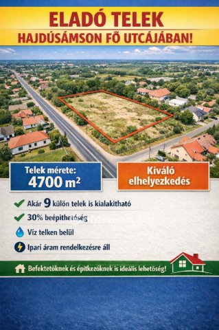 Eladó ipari ingatlan, Hajdúsámsonon 220 M Ft