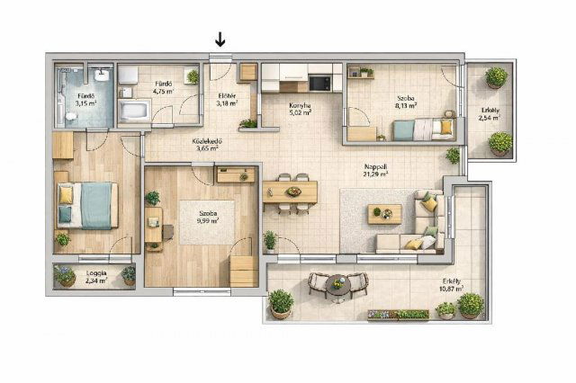 Eladó téglalakás, Budapesten, XIII. kerületben 149.9 M Ft