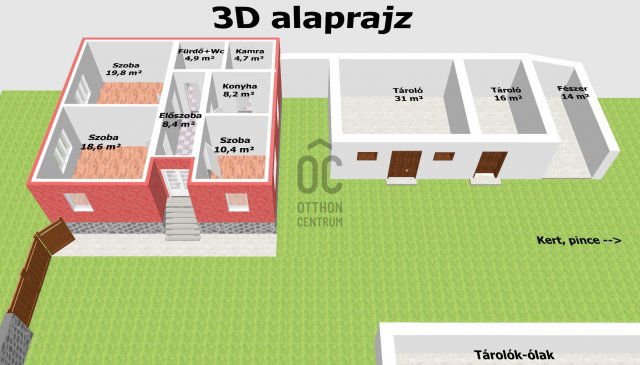 Eladó családi ház, Demjénben 29.8 M Ft, 3 szobás
