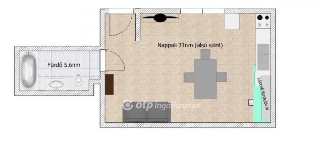 Eladó téglalakás, Budapesten, V. kerületben 62.9 M Ft