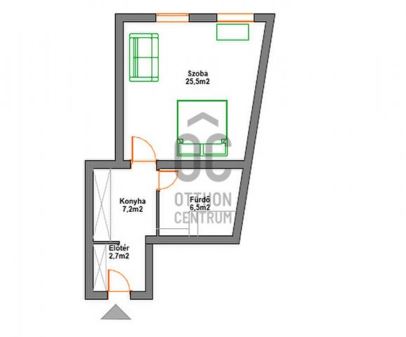 Eladó téglalakás, Budapesten, I. kerületben 80 M Ft, 1 szobás