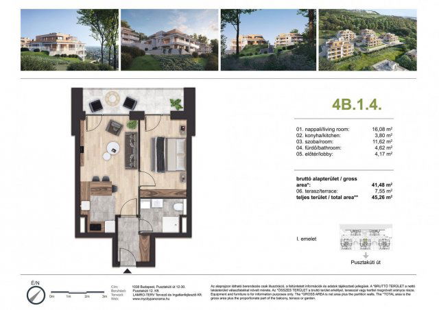 Eladó téglalakás, Budapesten, III. kerületben, Pusztakúti úton