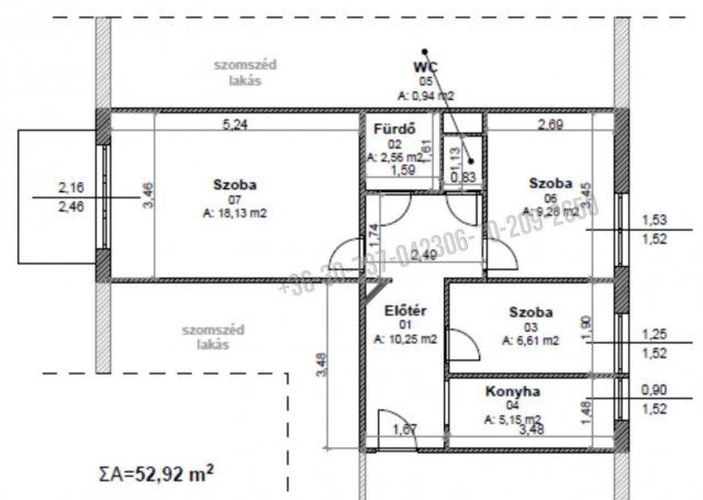 Eladó panellakás, Budapesten, XXI. kerületben 59.9 M Ft, 2 szobás