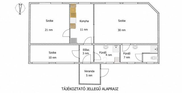 Eladó családi ház, Budapesten, XXI. kerületben 75 M Ft, 3 szobás