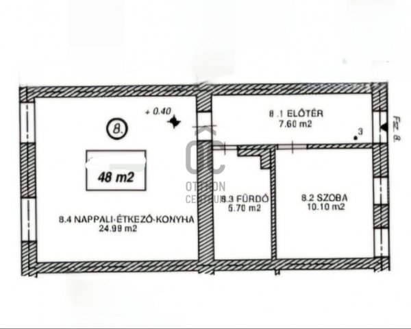 Eladó téglalakás, Szolnokon 57.6 M Ft, 2 szobás