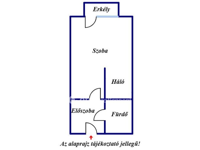 Eladó téglalakás, Szegeden 57.5 M Ft, 1 szobás