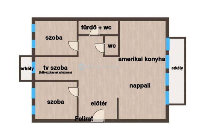 Eladó téglalakás, Győrött 74.9 M Ft, 3 szobás