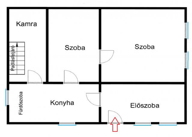 Eladó családi ház, Csorváson 4.5 M Ft, 2 szobás
