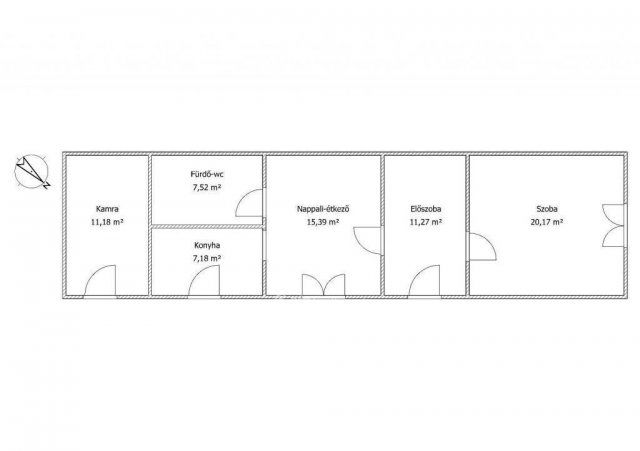 Eladó családi ház, Atkáron 15 M Ft, 2 szobás
