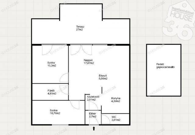 Eladó téglalakás, Kecskeméten 74.99 M Ft, 3 szobás