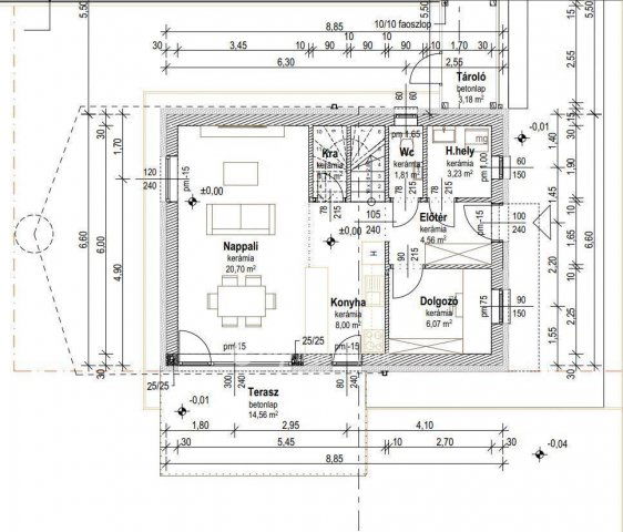 Eladó családi ház, Máriakálnokon 74.9 M Ft, 4+1 szobás