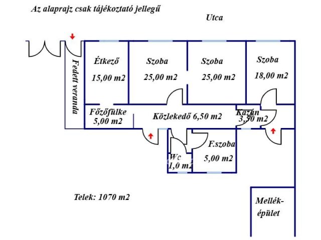 Eladó családi ház, Csorváson 17.9 M Ft, 3 szobás