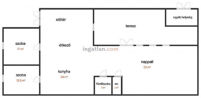 Eladó családi ház, Szécsényen 39 M Ft, 3 szobás