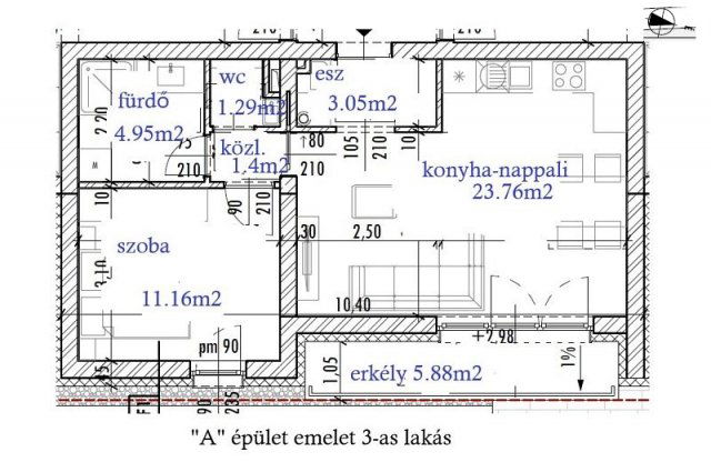 Eladó téglalakás, Érden 64.9 M Ft, 2 szobás