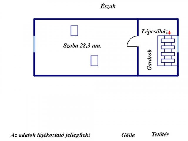 Eladó családi ház, Göllén 29.8 M Ft, 1 szobás