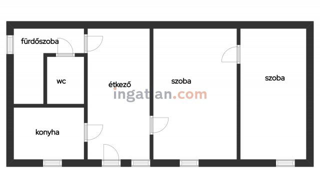 Kiadó téglalakás, albérlet, Győrött 200 E Ft / hó, 2 szobás