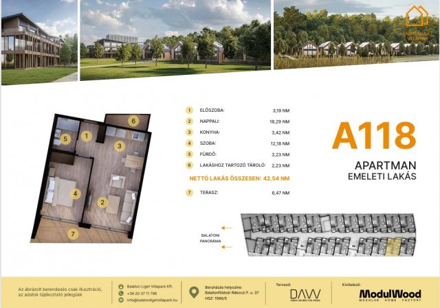 Eladó téglalakás, Balatonföldváron, Rákóczi Ferenc utcában