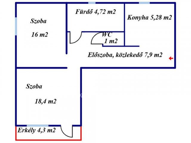 Eladó téglalakás, Sajószentpéteren 27.9 M Ft, 2 szobás