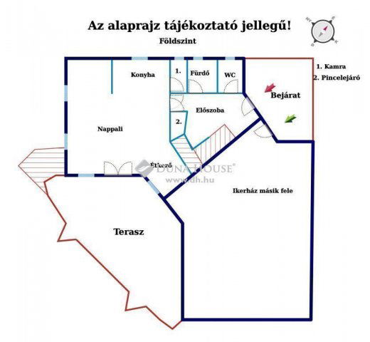 Eladó ikerház, Budapesten, XVIII. kerületben 100 M Ft, 4 szobás