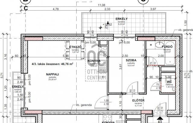 Eladó téglalakás, Budapesten, XIII. kerületben 86.43 M Ft