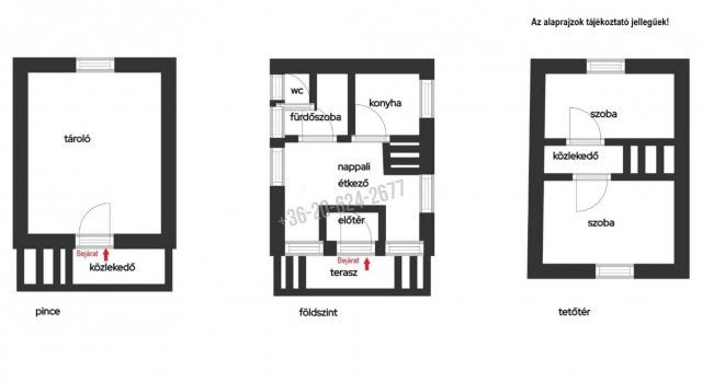 Eladó családi ház, Vácon 36.5 M Ft, 3 szobás