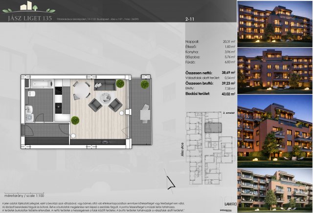 Eladó téglalakás, Budapesten, XIII. kerületben, Jász utcában