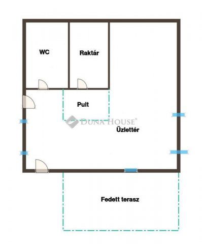 Eladó üzlethelyiség, Komlón 54.9 M Ft / költözzbe.hu