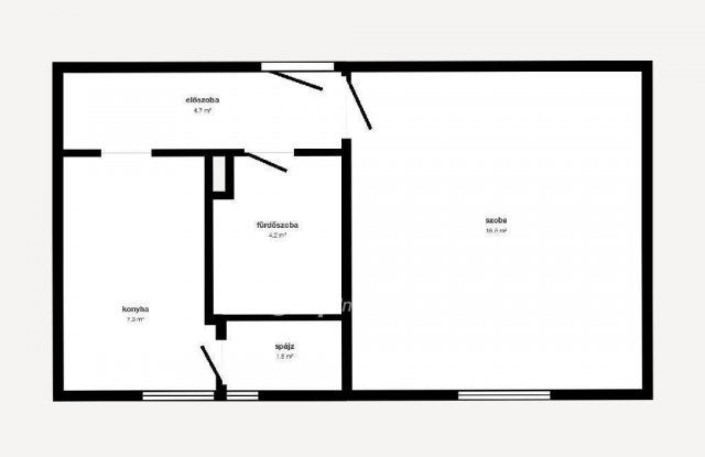 Eladó téglalakás, Sajóbábonyon 10.9 M Ft, 1 szobás