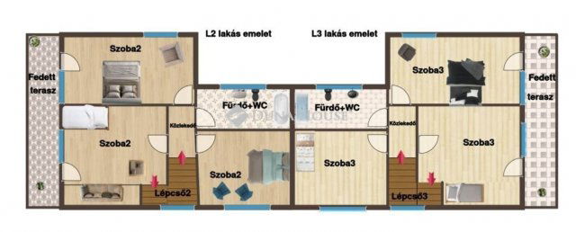 Eladó ikerház, Budapesten, III. kerületben 196 M Ft, 3+1 szobás