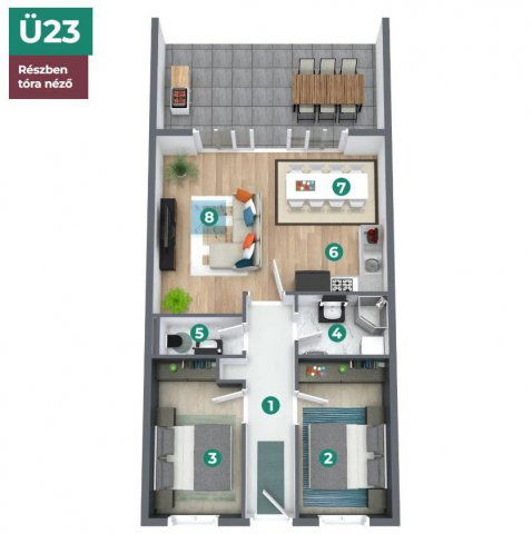 Eladó téglalakás, Balatonszemesen 108.9 M Ft, 2+1 szobás