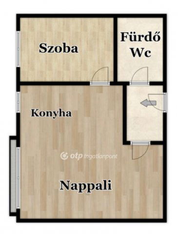 Eladó téglalakás, Debrecenben 63.9 M Ft, 1+1 szobás