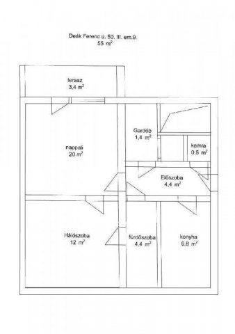 Eladó téglalakás, Nyíregyházán 38.8 M Ft, 2 szobás