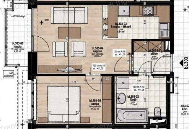 Eladó téglalakás, Veszprémben 51.99 M Ft, 2 szobás