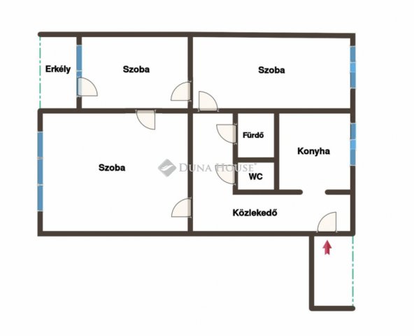 Eladó panellakás, Budapesten, XX. kerületben 54.99 M Ft, 3 szobás