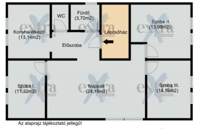 Eladó téglalakás, Szegeden 72 M Ft, 4 szobás