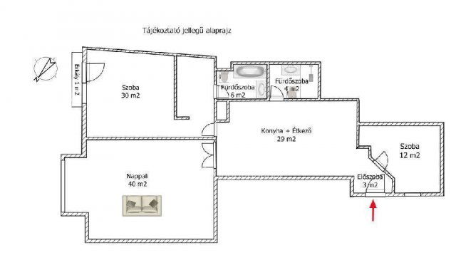 Kiadó téglalakás, albérlet, Budapesten, V. kerületben, 3 szobás