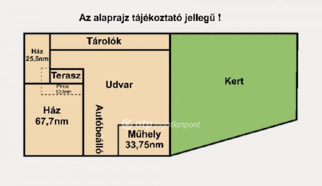 Eladó családi ház, Sóskúton 64.9 M Ft, 3 szobás