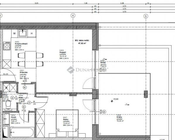 Eladó téglalakás, Budapesten, XIX. kerületben 76.9 M Ft