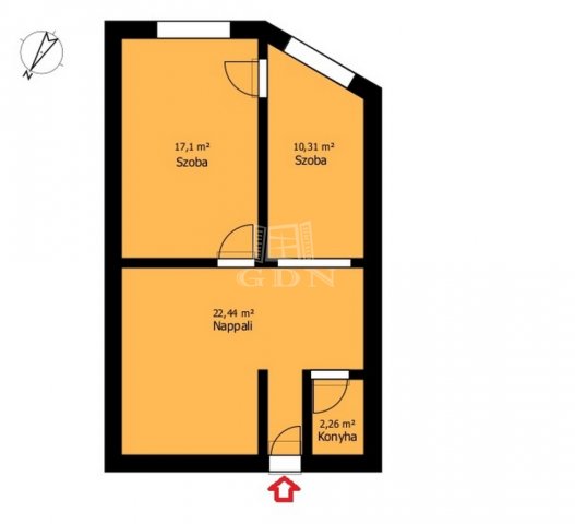 Eladó iroda, Miskolcon 22.9 M Ft, 3 szobás / költözzbe.hu