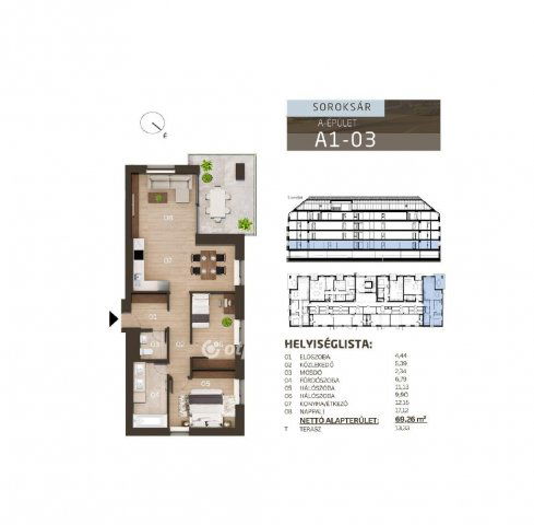 Eladó téglalakás, Budapesten, XXIII. kerületben 99.205 M Ft