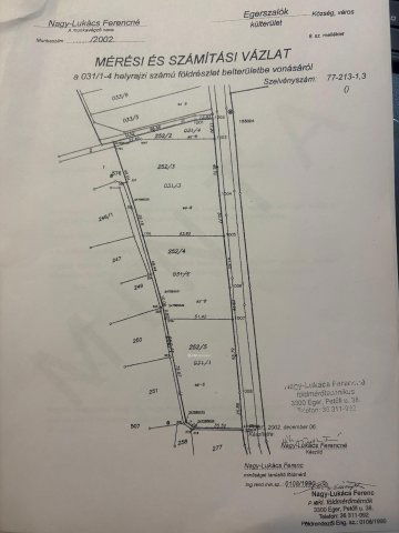 Eladó telek, Egerszalókon 39 M Ft / költözzbe.hu