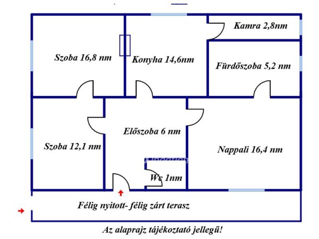 Eladó családi ház, Tápiószőlősön 32.9 M Ft, 3 szobás