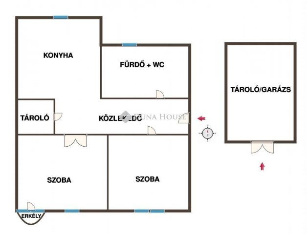 Eladó téglalakás, Kecskeméten 54.9 M Ft, 2 szobás