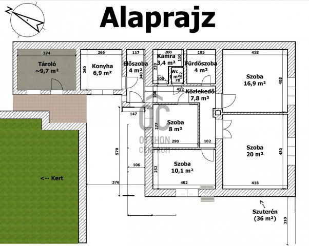 Eladó családi ház, Egerben 56.7 M Ft, 4 szobás