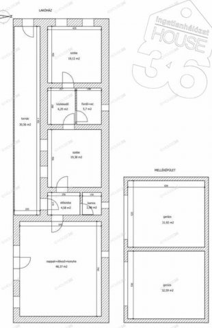 Eladó családi ház, Gerjenen 49.9 M Ft, 3 szobás