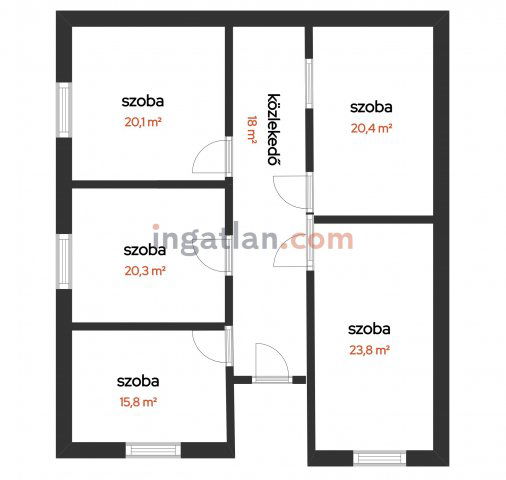 Kiadó iroda, Szolnokon 150 E Ft / hó, 5 szobás