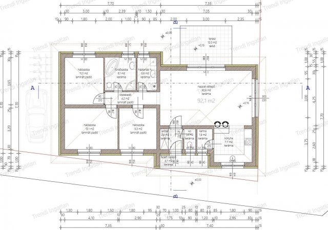 Eladó családi ház, Győrújbaráton 134.9 M Ft, 4 szobás